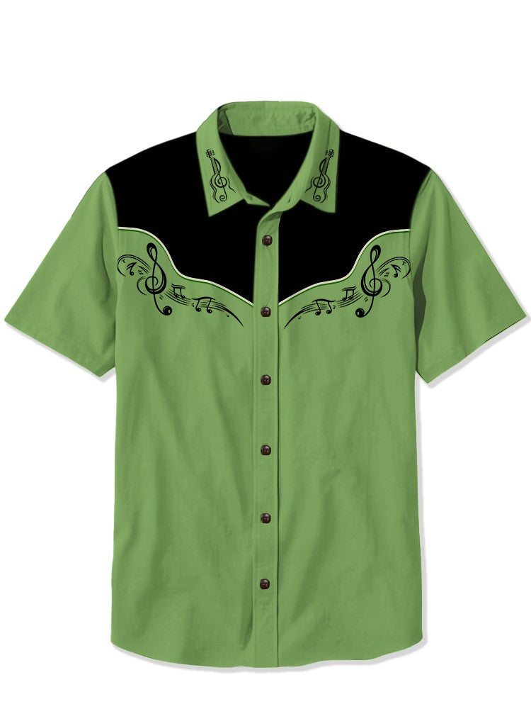 Green Sheet Music Shirt