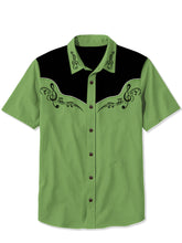 Load image into Gallery viewer, Green Sheet Music - 100% Cotton Shirt