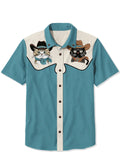 Western Cowcat - 100% Cotton Shirt