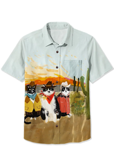 Load image into Gallery viewer, Cat Cowboy Shirt