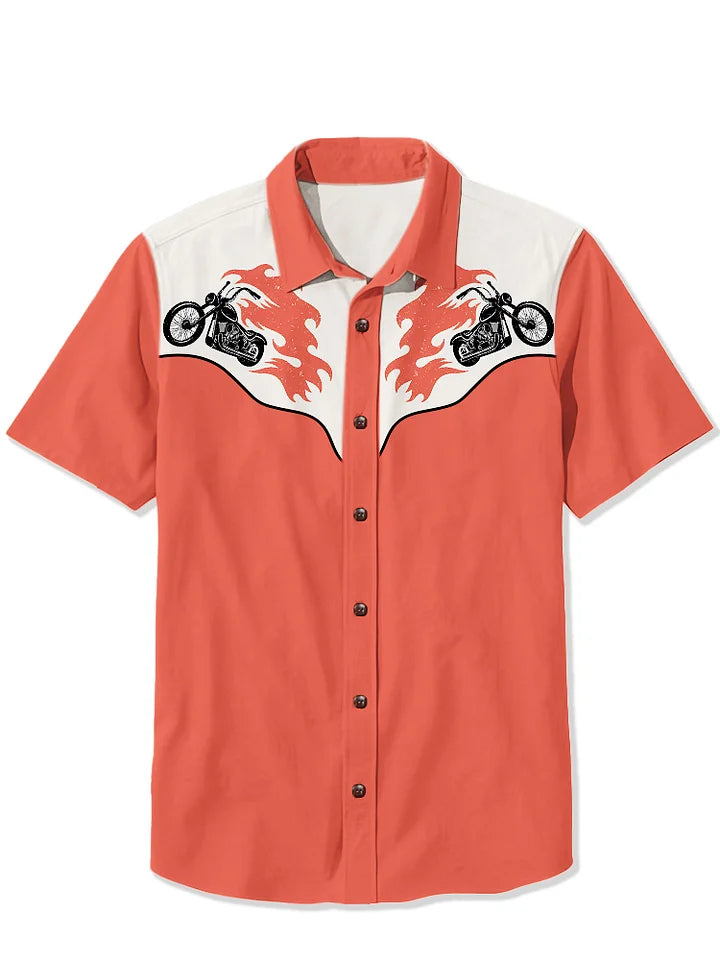 Fire Motorcycle Shirt