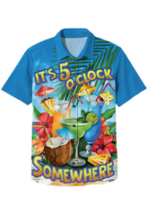 Load image into Gallery viewer, Hawaiian Cocktail Resort Party Short Sleeve Shirt