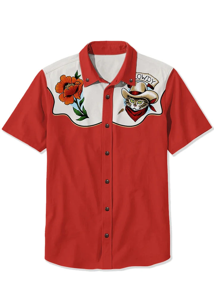 West Cowcat Flower Shirt