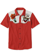 Load image into Gallery viewer, West Cowcat Flower Shirt