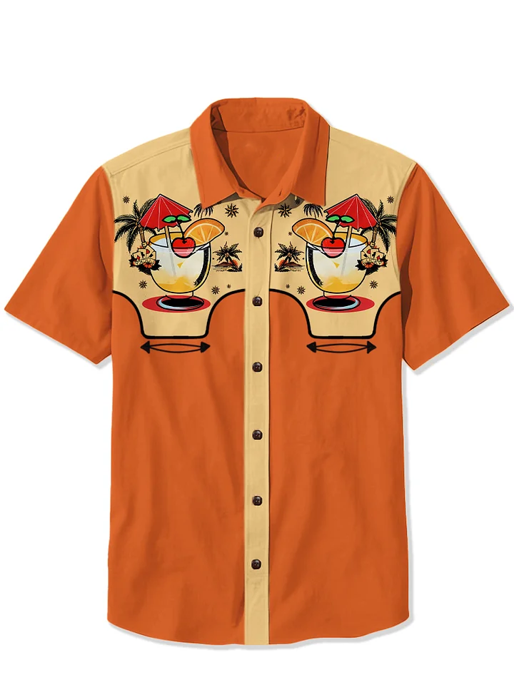 Hawaiian Cherry Cocktail Shirt