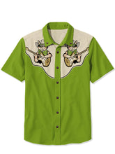 Load image into Gallery viewer, Western Music Cowcat - 100% Cotton Shirt
