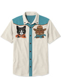 Western Cowcat - 100% Cotton Shirt