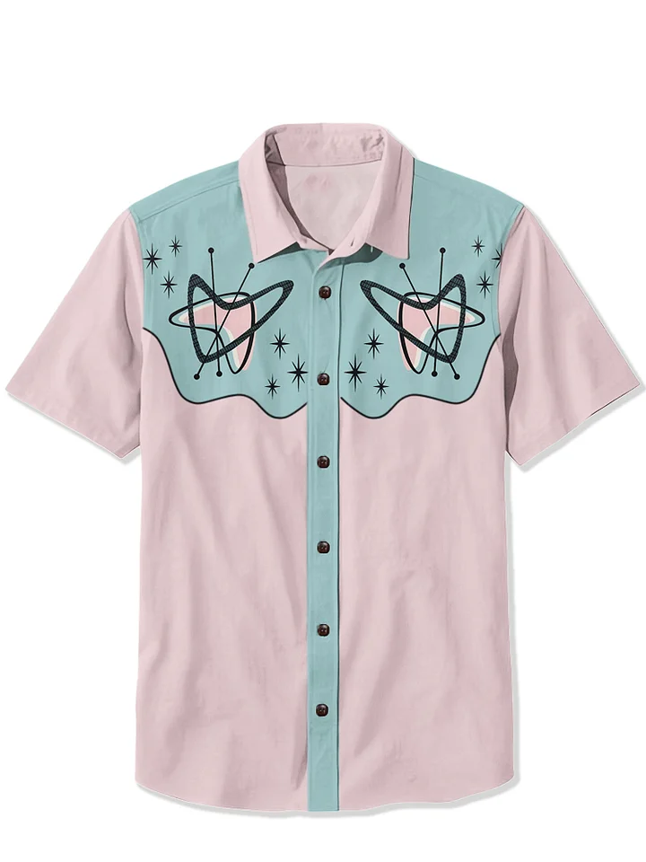 1950s Pink Atomic Shirt