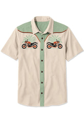 Load image into Gallery viewer, Motorcycle Under Palm Trees - 100% Cotton Shirt