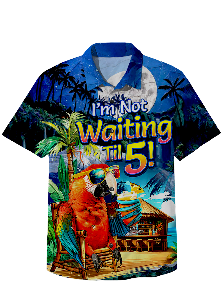 Parrot Party Vacation Hawaiian Short Sleeve Shirt