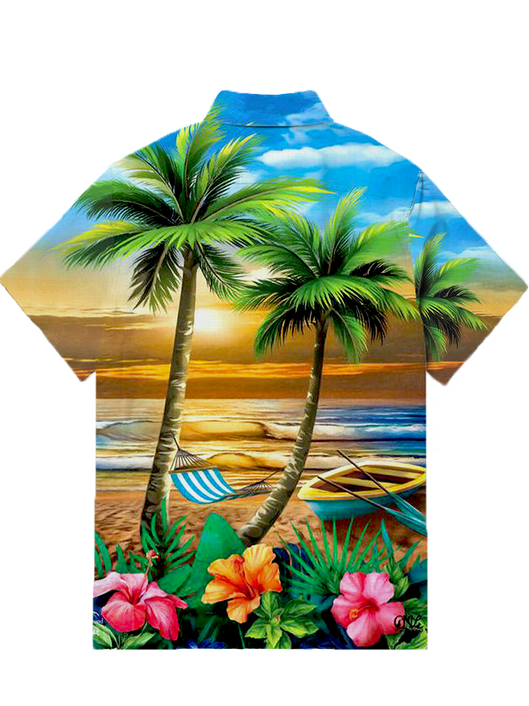 Mr. Parrot Tiki Resort Short Sleeve Shirt