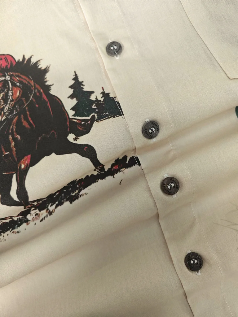 Western Cowboy -Printed Shirt