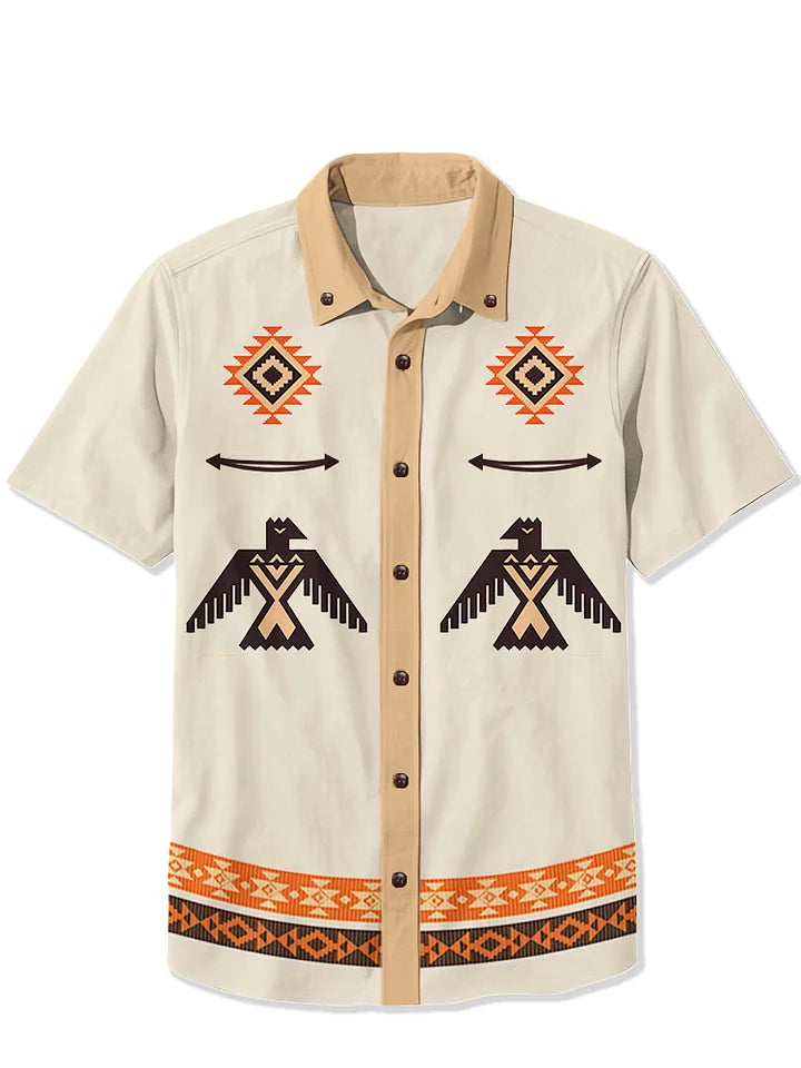 Indian Thunderbird Cowboy - 100% Cotton Shirt