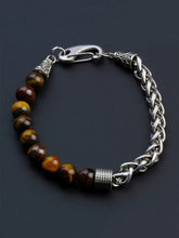 Load image into Gallery viewer, Men&#39;s Tiger Stone Bracelet