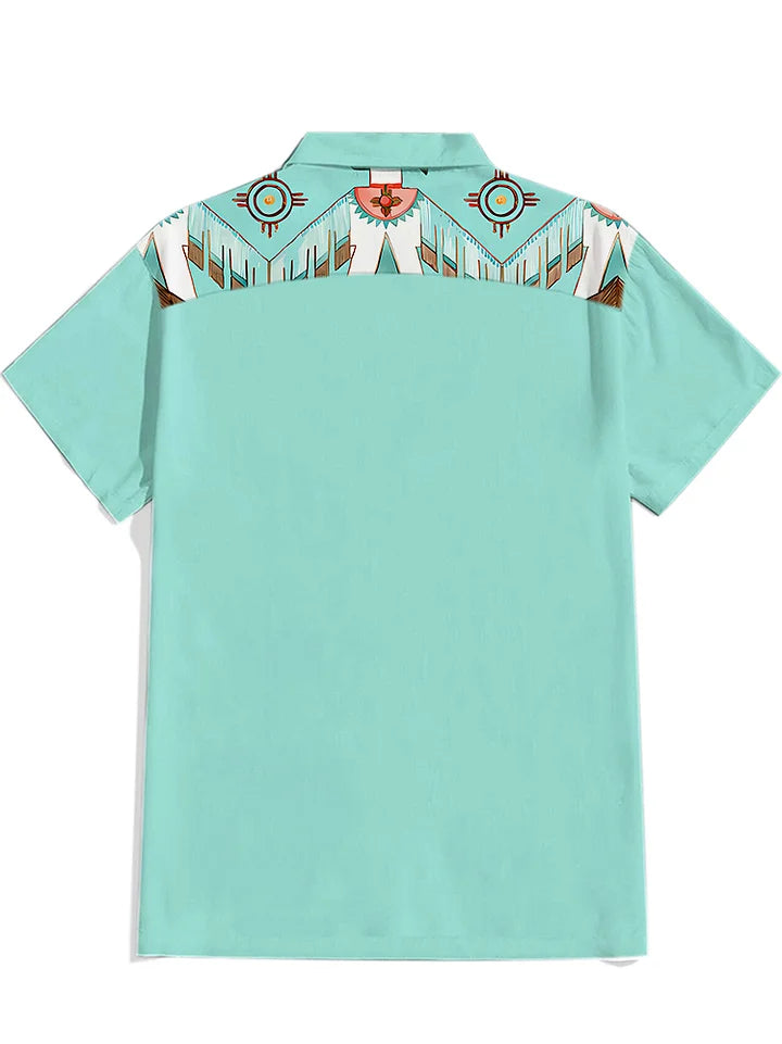 Indian Thunderbird Cowboy - 100% Cotton Shirt